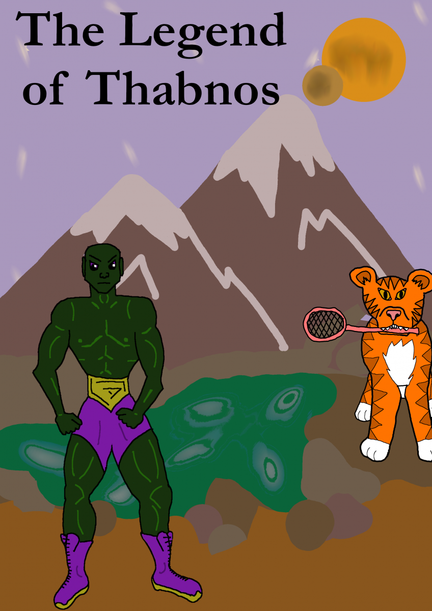 illustration for the legend of thabnos, a story written by Limavady High School Y8 & Y9