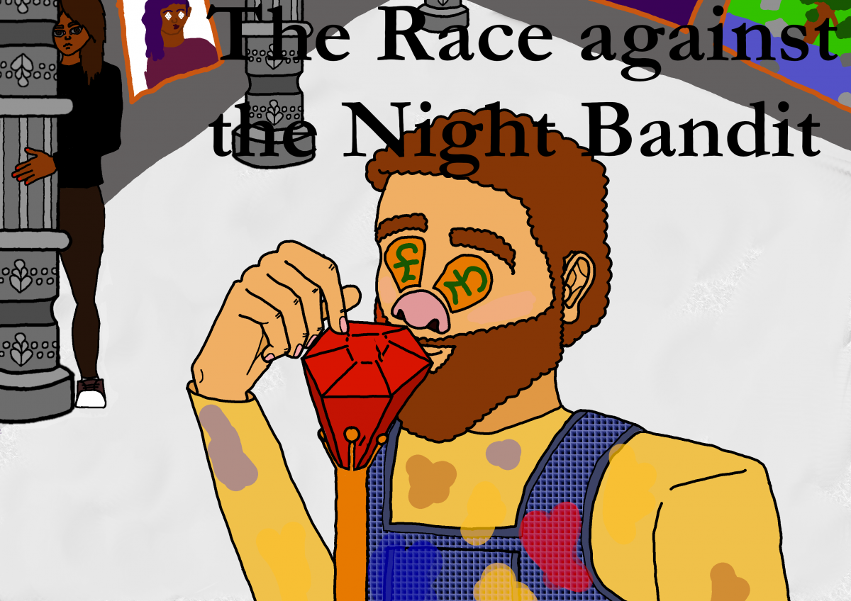Illustration for The Race Against the Night Bandit, written by Shimna Integrated College