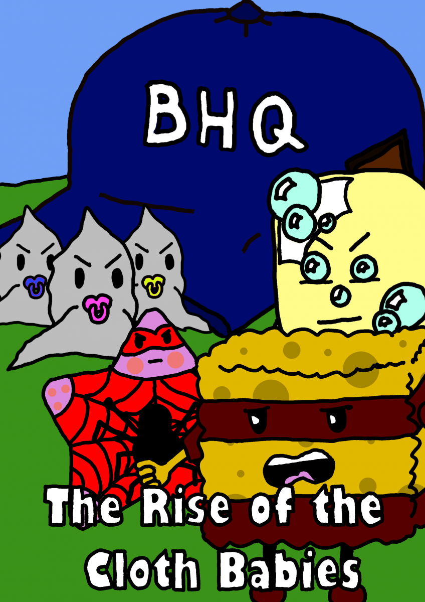 An illustration to accompany the story 'Rise of the Cloth Babies' written by St Malachy's Primary School Coleraine, P7